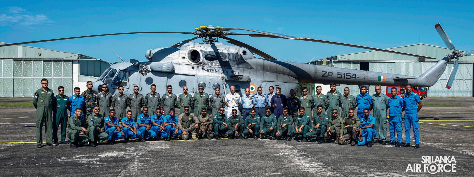IAF MI-17 V5 Helicopters Depart After Saving Lives